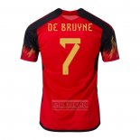 Camiseta De Futbol Belgica Jugador De Bruyne Primera 2022