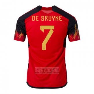 Camiseta De Futbol Belgica Jugador De Bruyne Primera 2022