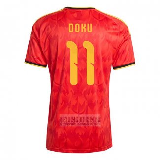 Camiseta De Futbol Belgica Jugador Jeremy Doku Primera 2026