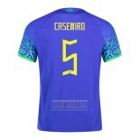 Camiseta De Futbol Brasil Jugador Casemiro Segunda 2022