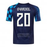 Camiseta De Futbol Croacia Jugador Gvardiol Segunda 2022