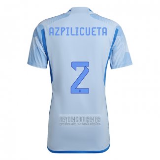 Camiseta De Futbol Espana Jugador Azpilicueta Segunda 2022