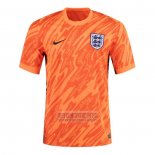 Camiseta De Futbol Inglaterra Portero 2024 Naranja