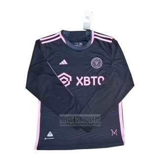 Camiseta De Futbol Inter Miami Segunda Manga Larga 2023-2024