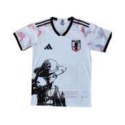 Camiseta De Futbol Japon Anime One Piece Luffy 2025 Blanco