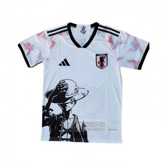 Camiseta De Futbol Japon Anime One Piece Luffy 2025 Blanco