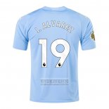 Camiseta De Futbol Manchester City Jugador J.Alvarez Primera 2023-2024