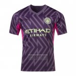 Camiseta De Futbol Manchester City Portero 2023-2024 Purpura