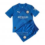 Camiseta De Futbol Manchester City Portero Nino 2022-2023 Azul