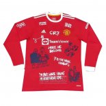 Camiseta De Futbol Manchester United CR7 Manga Larga 2021-2022