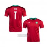 Camiseta De Futbol Marruecos Jugador Ziyech Primera 2020-2021