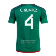 Camiseta De Futbol Mexico Jugador E.Alvarez Primera 2022