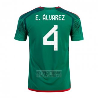 Camiseta De Futbol Mexico Jugador E.Alvarez Primera 2022