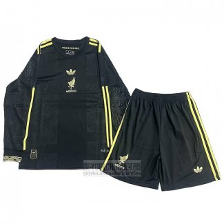Camiseta De Futbol Mexico Special Manga Larga Nino 2025 Negro