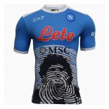Camiseta De Futbol Napoli Maradona Special 2021-2022 Azul