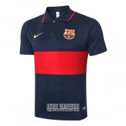 Camiseta De Futbol Polo del Barcelona 2020-2021 Azul
