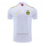 Camiseta De Futbol Polo del Borussia Dortmund 2022-2023 Blanco