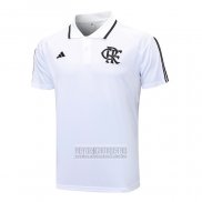 Camiseta De Futbol Polo del Flamengo 2023-2024 Blanco