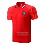 Camiseta De Futbol Polo del Paris Saint-Germain 2022-2023 Rojo