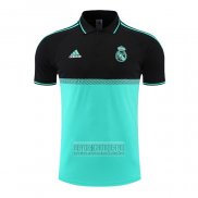 Camiseta De Futbol Polo del Real Madrid 2022-2023 Negro y Verde