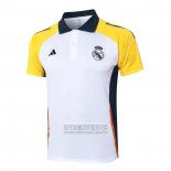 Camiseta De Futbol Polo del Real Madrid 2024-2025 Blanco