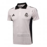 Camiseta De Futbol Polo del Real Madrid 2024-2025 Rosa Claro