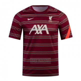 Camiseta De Futbol Pre Partido del Liverpool 2022 Rojo