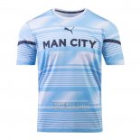 Camiseta De Futbol Pre Partido del Manchester City 2022 Azul
