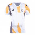 Camiseta De Futbol Pre Partido del Real Madrid 2024 Blanco