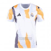 Camiseta De Futbol Pre Partido del Real Madrid 2024 Blanco