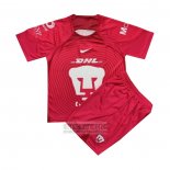 Camiseta De Futbol Pumas UNAM Portero Nino 2022-2023 Rosa