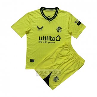 Camiseta De Futbol Rangers Portero Nino 2023-2024 Amarillo