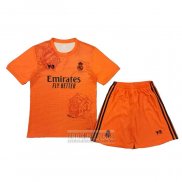 Camiseta De Futbol Real Madrid Y-3 Nino 2024 Naranja