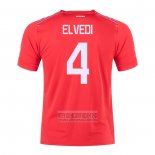 Camiseta De Futbol Suiza Jugador Elvedi Primera 2022
