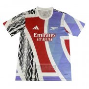 Camiseta De Futbol de Entrenamiento Arsenal 2024-2025 Rojo Azul