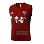 Camiseta De Futbol de Entrenamiento Arsenal Sin Mangas 2025-2026 Rojo