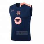 Camiseta De Futbol de Entrenamiento Barcelona Sin Mangas 2025-2026 Azul Rosa