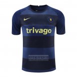 Camiseta De Futbol de Entrenamiento Chelsea 2022-2023 Azul Oscuro