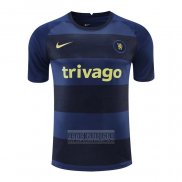 Camiseta De Futbol de Entrenamiento Chelsea 2022-2023 Azul Oscuro