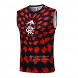 Camiseta De Futbol de Entrenamiento Flamengo Sin Mangas 2025-2026 Rojo Negro
