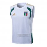 Camiseta De Futbol de Entrenamiento Italia Sin Mangas 2025-2026 Blanco