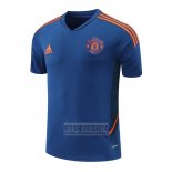 Camiseta De Futbol de Entrenamiento Manchester United 2022-2023 Azul