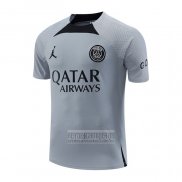 Camiseta De Futbol de Entrenamiento Paris Saint-Germain Jordan 2022-2023 Gris