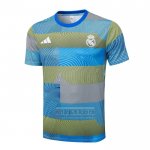 Camiseta De Futbol de Entrenamiento Real Madrid 2025-2026 Azul Verde