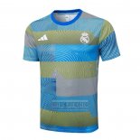 Camiseta De Futbol de Entrenamiento Real Madrid 2025-2026 Azul Verde