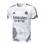 Camiseta De Futbol de Entrenamiento Real Madrid Dragon 2024-2025 Blanco