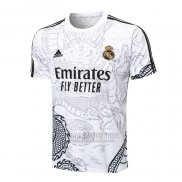 Camiseta De Futbol de Entrenamiento Real Madrid Dragon 2024-2025 Blanco