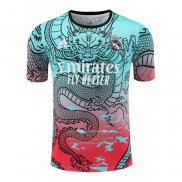 Camiseta De Futbol de Entrenamiento Real Madrid Dragon 2024-2025 Verde y Rojo