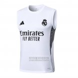 Camiseta De Futbol de Entrenamiento Real Madrid Sin Mangas 2025-2026 Blanco