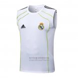 Camiseta De Futbol de Entrenamiento Real Madrid Sin Mangas 2025-2026 Blanco Verde